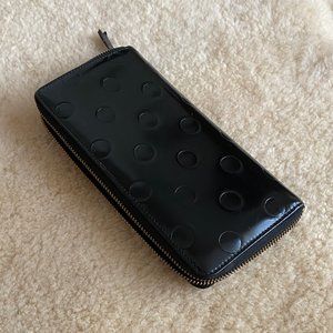 Comme des Garçons Black Patent Polka Dots Wallet